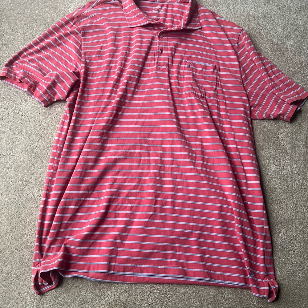Men's Peter Millar Striped golf Polo
